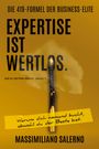 "Expertise ist wertlos. Warum dich niemand bucht, obwohl du der Beste bist." Streichholz mit Rauch auf gelbem Hintergrund.