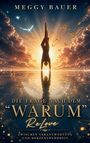 "Die Frage nach dem 'Warum' ReLove. Zwischen Verantwortung und Herzenswahrheit." Silhouette vor Sonnenuntergang.