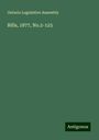 Ontario Legislative Assembly: Bills, 1877, No.2-125, Buch
