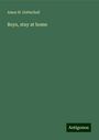Amos H. Gottschall: Boys, stay at home, Buch