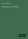 Moritz Vermehren: Aristotelische Schriftstellen, Buch