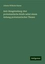 Johann Wilhelm Hanne: Anti-Hengstenberg: drei protestantische Briefe nebst einem Anhang protestantischer Thesen, Buch