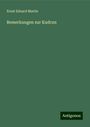 Ernst Eduard Martin: Bemerkungen zur Kudrun, Buch