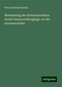 Peter Andreas Hansen: Bestimmung der Sonnenparallaxe durch Venusvorübergänge vor der Sonnenscheibe, Buch