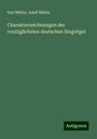 Karl Müller: Charakterzeichnungen der vorzüglichsten deutschen Singvögel, Buch