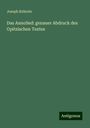 Joseph Kehrein: Das Annolied: genauer Abdruck des Opitzischen Textes, Buch