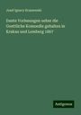 Jozef Ignacy Kraszewski: Dante Vorlesungen ueber die Goettliche Komoedie gehalten in Krakau und Lemberg 1867, Buch