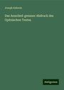 Joseph Kehrein: Das Annolied: genauer Abdruck des Opitzischen Textes, Buch