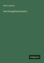 Henri Lasserre: Das Evangelium Renan's, Buch