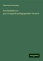 Friedrich Schmeding: Das Gemüth, ein psychologisch-pädagogischer Versuch, Buch