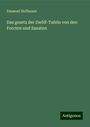 Emanuel Hoffmann: Das gesetz der Zwölf-Tafeln von den Forcten und Sanaten, Buch