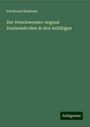 Ferdinand Raimund: Der Verschwender: original Zaubermärchen in drei Aufzü˜gen, Buch