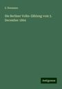 S. Neumann: Die Berliner Volks-Zählung vom 3. December 1864, Buch