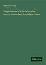 Max Von Seydel: Die gemeinrechtliche Lehre vom macedonianischen Senatsbeschlusse, Buch