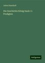 Julius Disselhoff: Die Geschichte König Sauls 11 Predigten, Buch