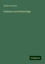 Adolph von Doss: Gedanken und Rathschläge, Buch