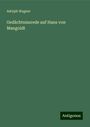 Adolph Wagner: Gedächtnissrede auf Hans von Mangoldt, Buch