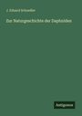 J. Eduard Schoedler: Zur Naturgeschichte der Daphniden, Buch