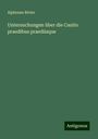 Alphonse Rivier: Untersuchungen über die Cautio praedibus praediisque, Buch