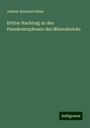 Johann Reinhard Blum: Dritter Nachtrag zu den Pseudomorphosen des Mineralreichs, Buch