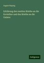 August Bisping: Erklärung des zweiten Briefes an die Korinther und des Briefes an die Galater, Buch