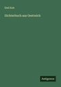 Emil Kuh: Dichterbuch aus Oestreich, Buch