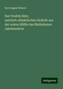 Karl August Barack: Des Teufels Netz, satirisch-didaktisches Gedicht aus der ersten Hälfte des fünfzehnten Jahrhunderts, Buch