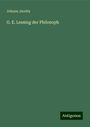 Johann Jacoby: G. E. Lessing der Philosoph, Buch