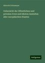 Albrecht Erlenmeyer: Uebersicht der öffentlichen und privaten Irren und Idioten Anstalten aller europäischen Staaten, Buch