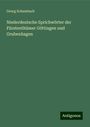 Georg Schambach: Niederdeutsche Sprichwörter der Fürstenthümer Göttingen und Grubenhagen, Buch
