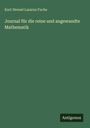 Kurt Hensel Lazarus Fuchs: Journal für die reine und angewandte Mathematik, Buch