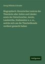Georg Wilhelm Schrader: Biographisch-literarisches Lexicon der Thierärzte aller Zeiten und Länder: sowie der Naturforscher, Aerzte, Landwirthe, Stallmeister u. s. w., welche sich um die Thierheilkunde verdient gemacht haben, Buch