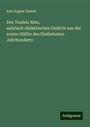 Karl August Barack: Des Teufels Netz, satirisch-didaktisches Gedicht aus der ersten Hälfte des fünfzehnten Jahrhunderts, Buch