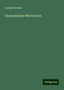 Joseph Kehrein: Onomatisches Wörterbuch, Buch