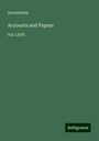 Anonymous: Accounts and Papers, Buch
