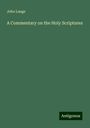 John Lange: A Commentary on the Holy Scriptures, Buch