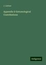 J. Lintner: Appendix D Entomological Contributions, Buch