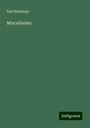 Earl Stanhope: Miscellanies, Buch