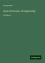 Anonymous: Anonymous: Spon's Dictionary of Engineering, Buch