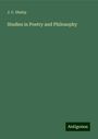 J. C. Shairp: Studies in Poetry and Philosophy, Buch