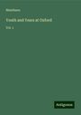 Manthano: Youth and Years at Oxford, Buch