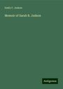 Emily C. Judson: Memoir of Sarah B. Judson, Buch