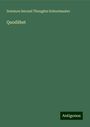 Solomon Second Thoughts Schoolmaster: Quodlibet, Buch