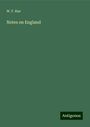W. F. Rae: Notes on England, Buch