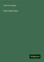 John Ed. Morgan: University Oars, Buch