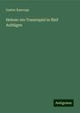 Gustav Kastropp: Helene: ein Trauerspiel in fünf Aufzügen, Buch