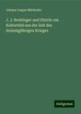 Johann Caspar Mörikofer: J. J. Breitinger und Zürich: ein Kulturbild aus der Zeit des dreissigjährigen Krieges, Buch