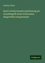 Günther Thiele: Kant's intellecktuelle Anschauung als Grundbegriff seines Kriticismus dargestellet und gemessen, Buch