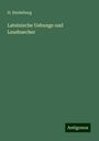 H. Heidelberg: Lateinische Uebungs und Lesebuecher, Buch