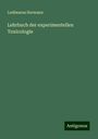 Ludimarus Hermann: Lehrbuch der experimentellen Toxicologie, Buch